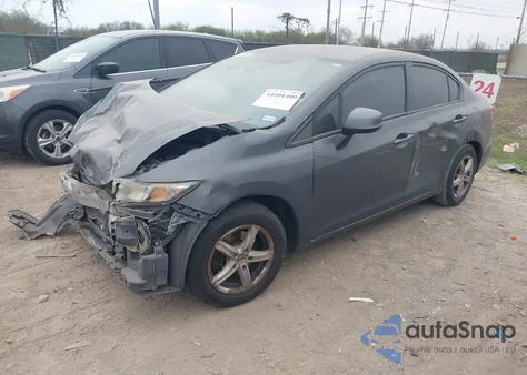 2013 Honda Civic Lx z USA, uszkodzony, nr VIN 2HGFB2F53DH516861